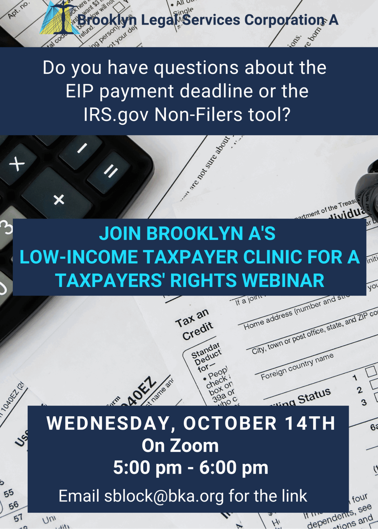 Image representation of Webinar: Taxpayer's Rights - October 14th, 2020 at 5 pm