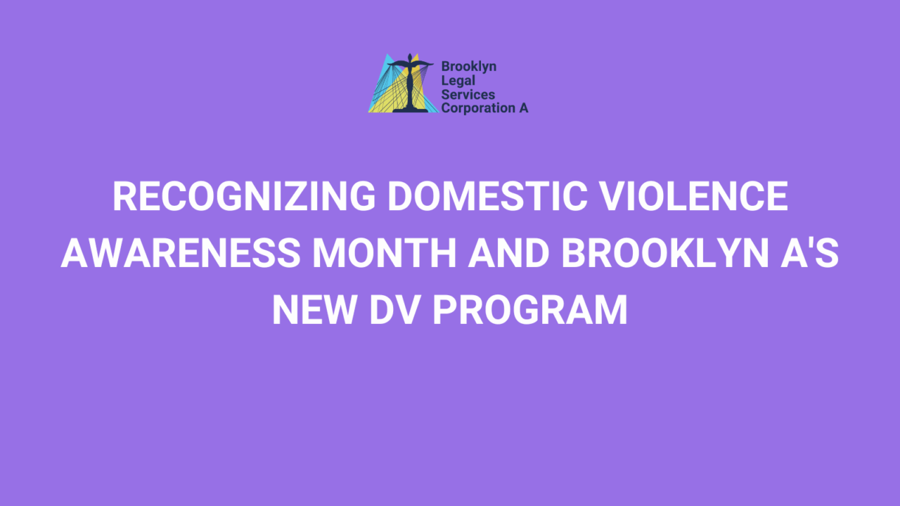 Image representation of Domestic Violence Awareness Month and Our New DV Program