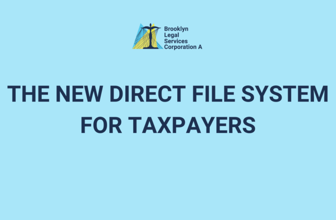 The New Direct File System for Taxpayers