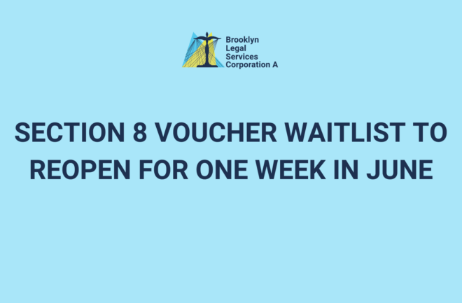Section 8 Voucher Waitlist to Reopen for One Week in June