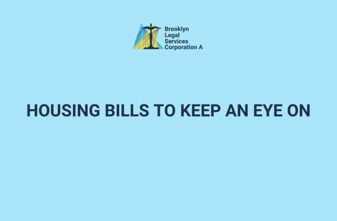 Housing Bills to Keep an Eye On
