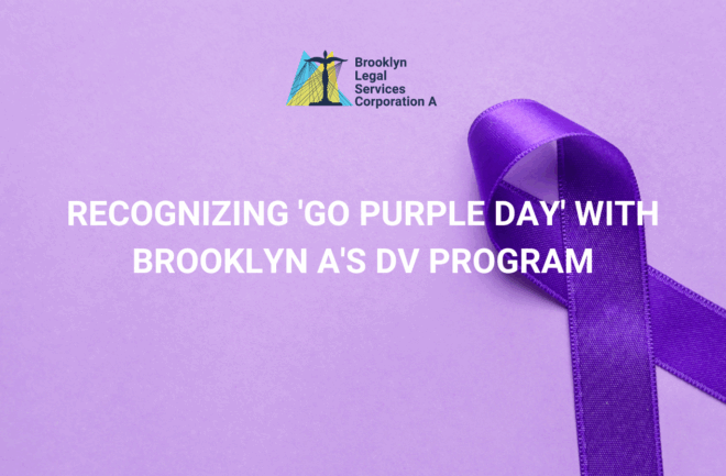 Recognizing 'Go Purple Day' with Brooklyn A's DV Program