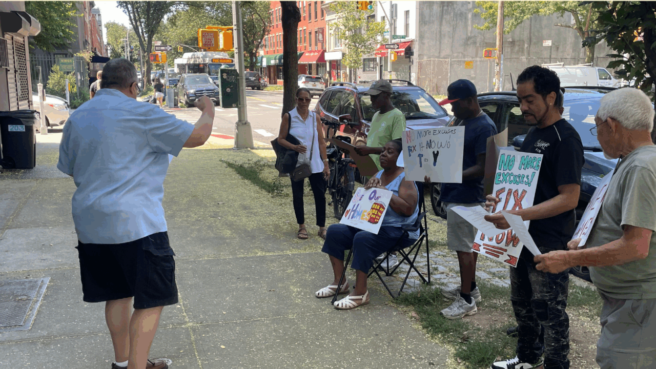 Image representation of Red Hook Gardens Residents Again Demand Repairs