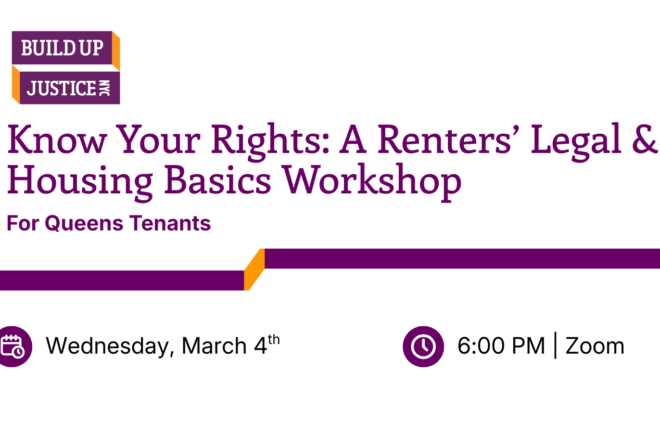 Know Your Rights: A Renters’ Legal & Housing Basics Workshop